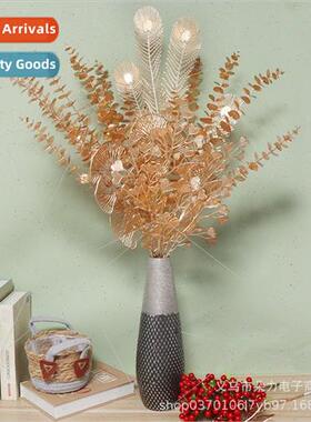 mulation gold fan leaves eucalyptus holly tune fru fake flow