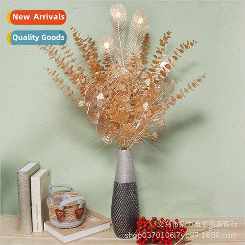mulation gold fan leaves eucalyptus holly tune fru fake flow