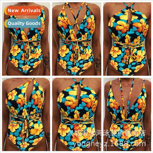2019 Womens One-piece Europe Sexy Multi-string Slimming Diga
