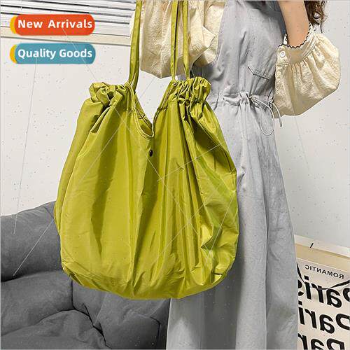 Retro ins wind folding bag travel environmental handbag sub