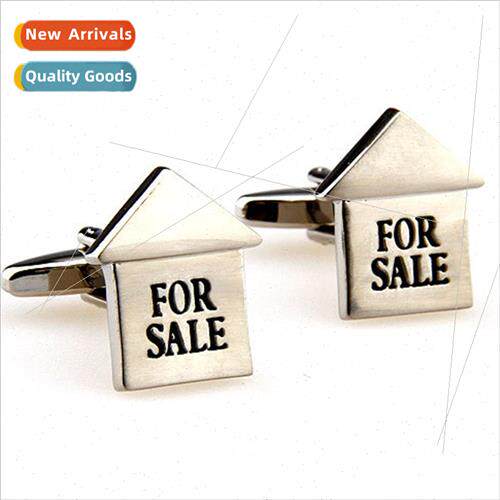 Silver House Hut Cufflinks适用 Cufflinks Men Cufflinks Indus