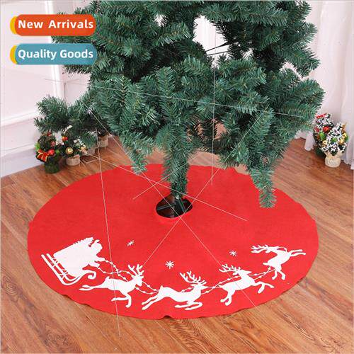 Christmas Elk Printed Tree Skirt 1m Christmas Tree Skirt Chr