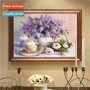 thread embroidery 2022 Lavender bedroom stch new small cross