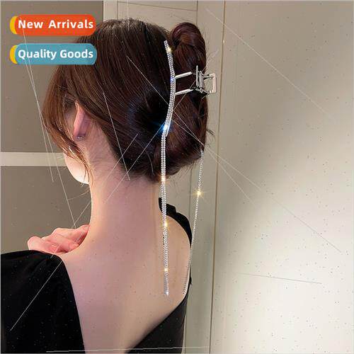 Tassel Grab Clip Women Back Head Hair Clip 2022 New Summer L