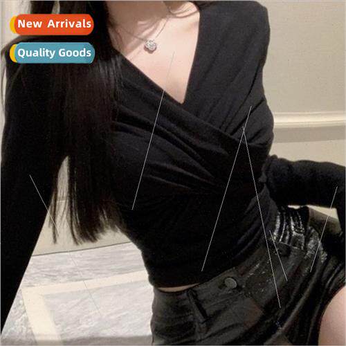 Autumn winter new 2023 imperial sister spicy girl cross v-ne