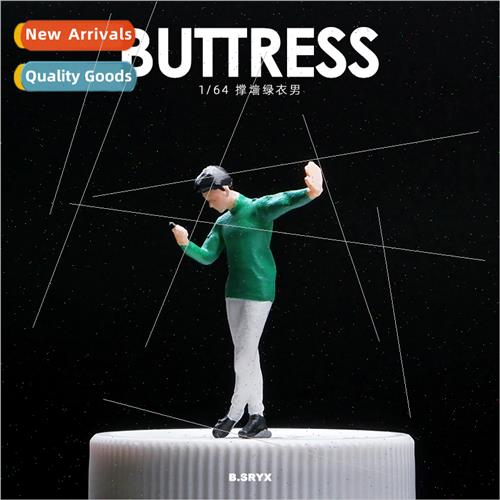 1:64 miniature support wall boy doll model simulation miniat