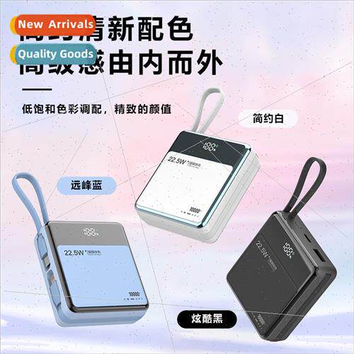 Wh dual cable mini charging asure 10000 mA compact portable