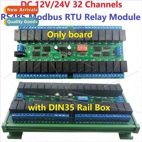 12V 32 Channel RS485 Relay Modbus RTU Protocol Serial Remote