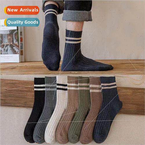 Socks men spring summer mid-calf socks long socks breathable