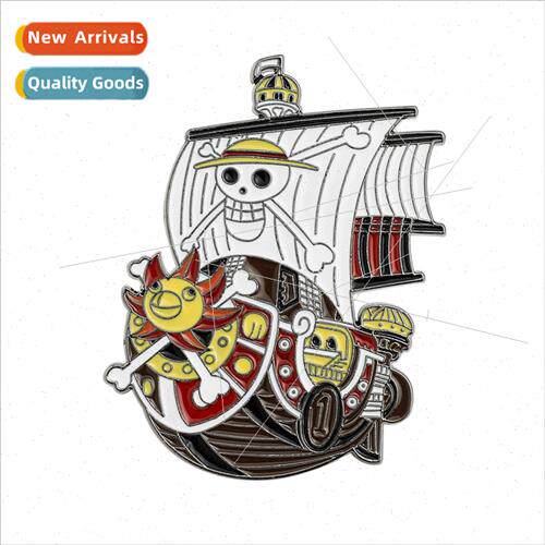 King Thieves Straw Hat Pirates Sailing Ship Brooch Miles Sun