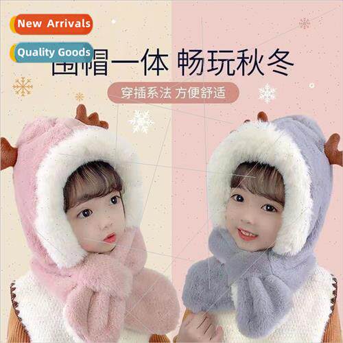 Children hats fall winter baby scarf padded baby girls boys