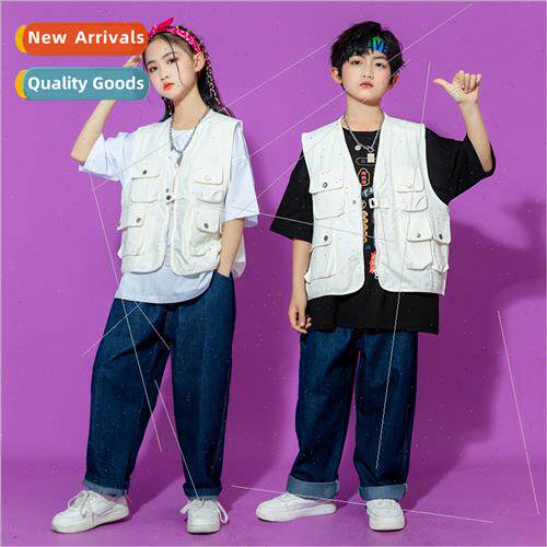 Set dance children tide clothing boys hip-hop vest su frame