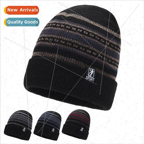 Hat men winter padded wool cap thickened kn cap head cotton