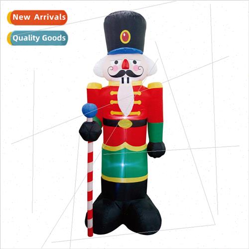 2.4 meters Christmas inflatable air model light up Santa Cla
