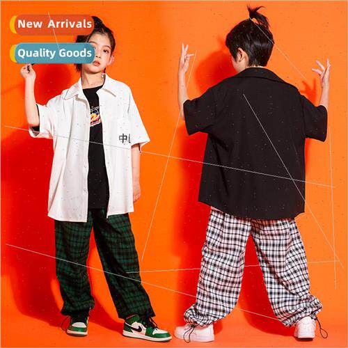 Childrens set dance tide clothing hiphop June 1 permance su