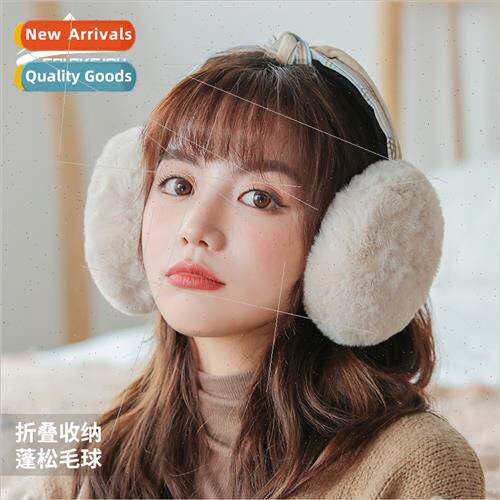 Winter folding hair band ear muffs female warm windproof ant