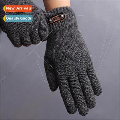 Gloves men wool knted handsome cycling high-grade warm padde