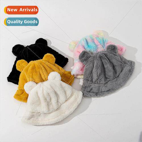 Bear plush fisherman hat men women in autumn winter new  war