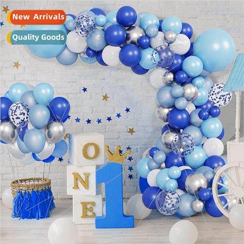 Balloon Chain Set Blue Theme Boys Girls Babies Children Part