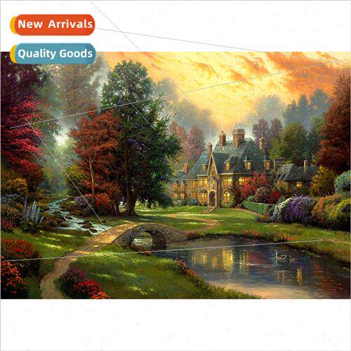 New living room small handmade full diamond decoration paint