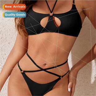 sided nylon tight new bikini double ins Europe2024 swimsu