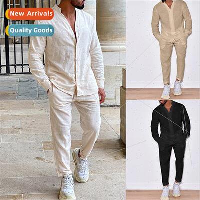 Men nen Fall Casual Su Long Sleeve OnePCS Workwear Pants