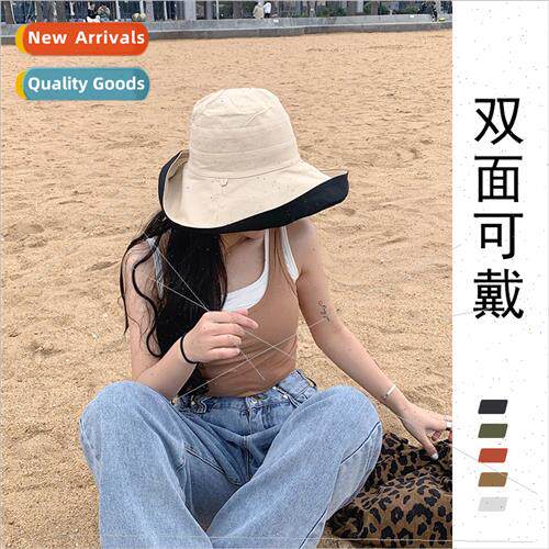 Double-sided Korean  sun hat hat female hundred wh sunscreen