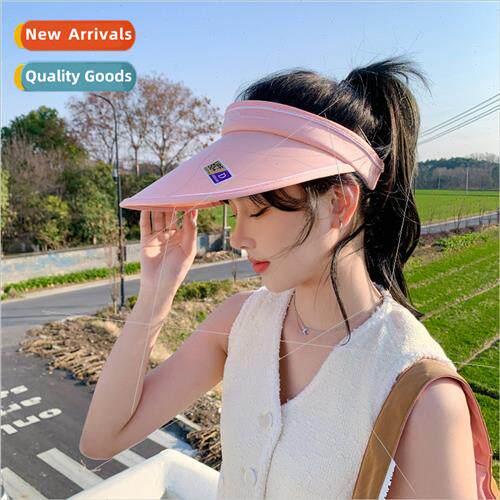2023 new hairpin hair bsun hat hollow top sunscreen UV outdo