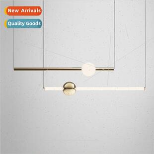 horizontal art vertical lines Scandin mple chandelier modern