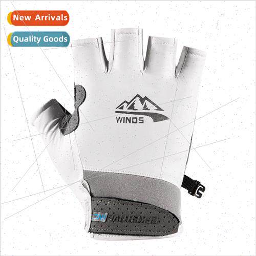 Fishing Gloves Half Finger Ice lk Microfiber Anti-slip Glove