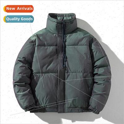 Compound line high set dazzle color reflective cotton jacket