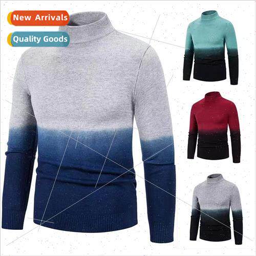 2023 fall winter new men fashion nd gradient sweater kn swea