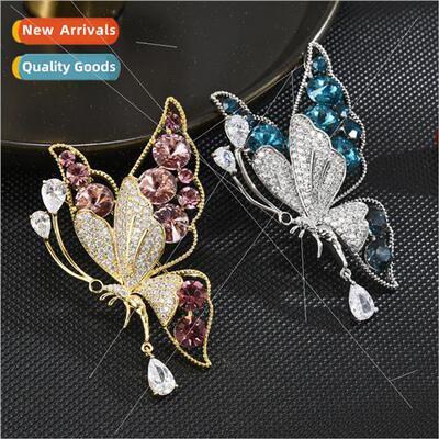 Cocoon into a butterfly elegant brooch female exquise su col