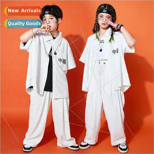 June 1 children cheerleading permance clothes Chinese  shirt