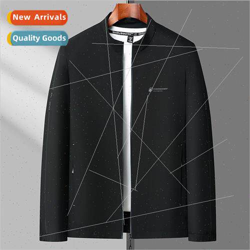 Dad fall stand-up collar jacket 2023 spring autumn new middl