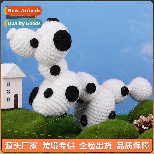 Handmade wool knting whe balloon dog doll material k wool do