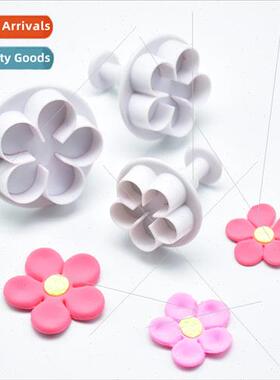 DIY baking tools snowflake round five petal flower shell bal