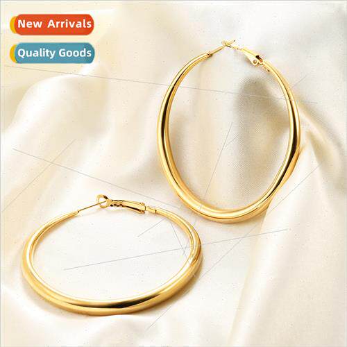 Europe hundred wh 6MM earrings water drop earrings oval geom