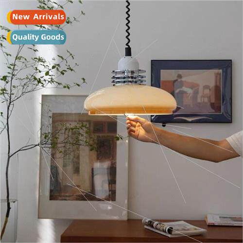 Bauhaus retro milk tea liftable chandelier personalized dini