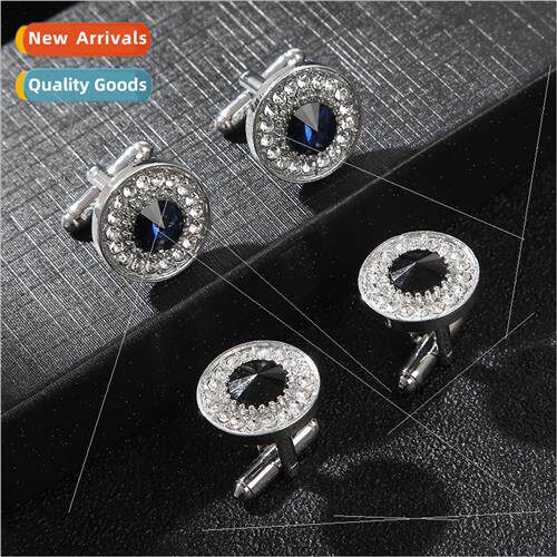 New creative zirconia black crystal cufflinks French shirt b