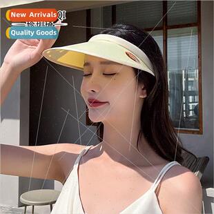 Summer Korea  new large-brimmed sun-shading beauty cap Ms. o