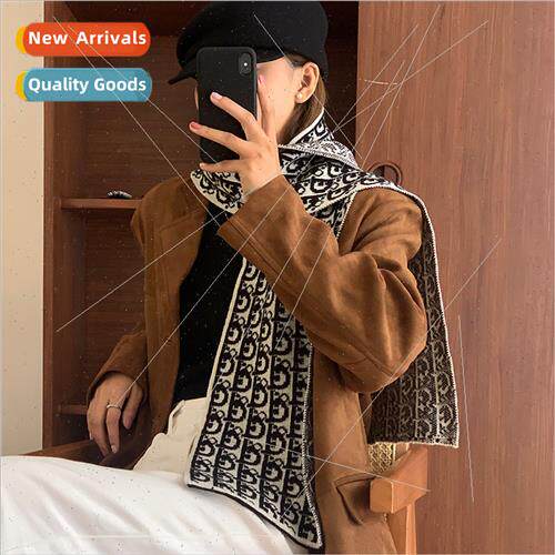 Knted scarf female fall winter small shawl outwear neck prot