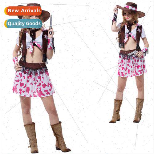 Halloween Cosplay Costume Adult Stage Cowboy Permance Costum