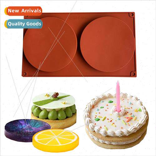 licone 2 disc chocolate mold DIY cake ice cubes biscus pastr