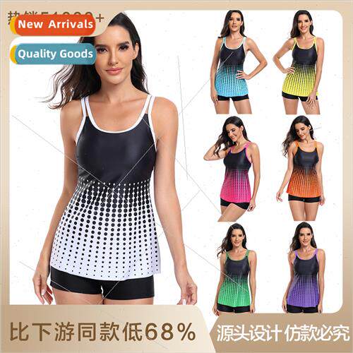 2024 New Europe Swimwear Women Gradient Spl Skirt Swimsu Bik