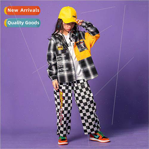 Childrens drum permance clothing tide boys set dance su hip-