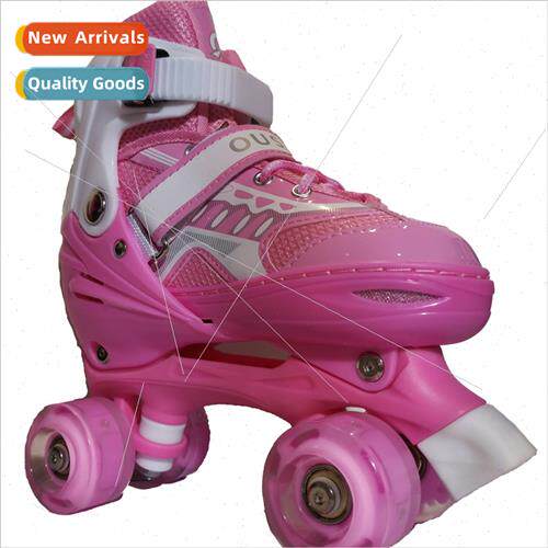 Double rows of four roller skates roller skates full flash 2