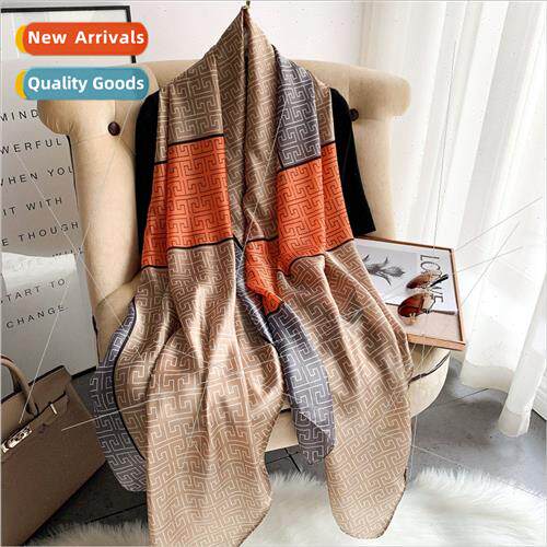 2020 new Korean  summer sunscreen silk scarf female atmosphe