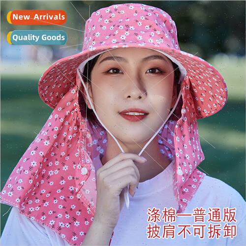 2022 spring new ladies tea picking hat sun hat shawl cap sum