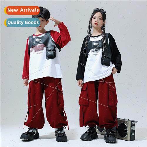 Set Dance Childrens  Clothes hiphop Girls Hip Hop Sweatshirt